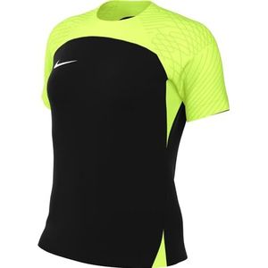 Nike Dames Short Sleeve Top W Nk Df Strke Iii Jsy Ss, Zwart/Volt/Wit., DR0909-011, XS