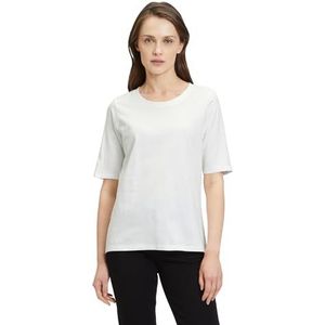 Betty Barclay Basic shirt voor dames met ronde hals, gebroken wit, 44