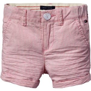 Tommy Hilfiger Meisjes Short Coastal Stripe Mini Short / GJ57112387, roze (402 azalea pink), 7 jaar