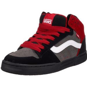 Vans skink, heren sneakers, Zwart Black Charcoal Red, 42.5 EU