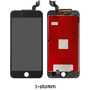 t-storm LCD-display en touchscreen voor Apple iPhone 6s Plus - hybride (LCD display LG origineel + glas en andere aanbieders) - zwart