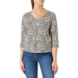 Part Two - Riekespw TS - T-shirt - Neutral Leo Print - Dames - 3/4 Mouwen