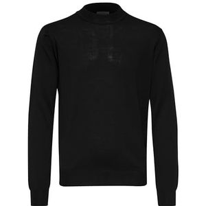 CASUAL FRIDAY Cfkarl Merino Mix Crew Neck Gebreide trui voor heren, 194007/Antraciet Zwart, S