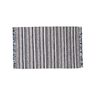 Agra Wool Carpet - 170 * 240 - Navy Blue/Grey