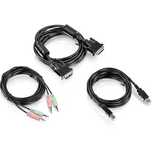 TRENDnet TK-CD10 | KVM kabel kit | 3m | DVI-I USB audio | voor de aansluiting van een DVI computer op de TRENDnet TK-232 KVM Switch