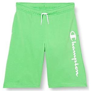 Champion Legacy American Classics-Ultra Light Powerblend Terry Logo Bermuda Shorts, lichtgroen, 7-8 jaar kinderen