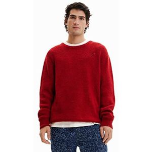 Desigual Men's JERS_Amadeo 3007 BORGO_) Pullover Sweater, Rood, XL, rood, XL