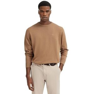 Trui - 60/Taupe - Katoen - Lange Mouwen - Regular Fit