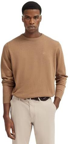 Trui - 60/Taupe - Katoen - Lange Mouwen - Regular Fit