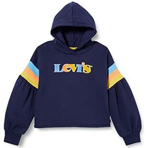 Levi's Kids Sweatshirt met capuchon voor meisjes, Pauw, 12 jaar