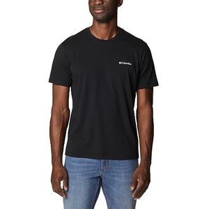 Columbia Rapid Ridge T-shirt met korte mouwen, zwart, cirkelvormige heritageprint, M heren, zwart, cirkelvormige heritage-afbeelding, M