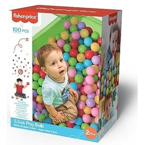 Fisher-Price - 100 Ballen - Ballenbak Ballen of Zwembad - Veilig Speelgoed voor Ballenbak - Verschillende Kleuren