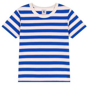 Petit Bateau T-shirt met korte mouwen voor meisjes, ecru/multico, 3 Jaren