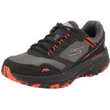 Skechers Heren GO Run Trail Altitude 2.0 Sneakers, zwart en oranje leer/textiel, 6 UK, Zwart en Oranje Leer Textiel, 39.5 EU