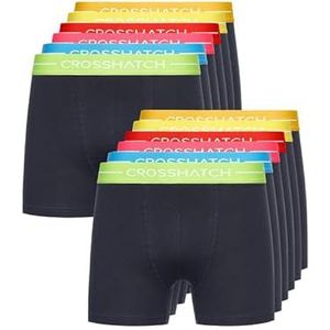 Crosshatch Heren (5 & 12 Pack) Multipacked Boxer Shorts, Heren Multi-Color Boxer, Heren Gift Set voor je vrienden, vriend of man. Boxershorts zijn verkrijgbaar in de maten: S, M, L, XL, XXL,