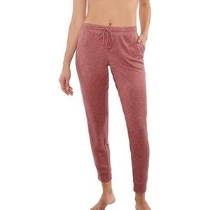 Danskin Nachtkleding voor dames, superzachte pyjamabroek, opgestikte voorzakken, gebrande klei, L, Verbrande klei., L