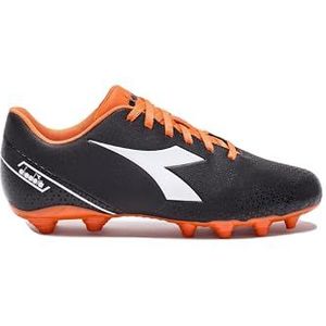 Diadora PICHICHI 6 MG14 voetbalschoenen voor heren, zwart/wit/oranje, 44,5 EU, Zwart Wit Oranje, 44.5 EU