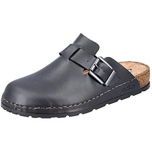 Rieker heren 25680 pantoffels, zwart, 40 EU