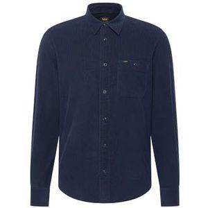 Lee Leesure shirt voor heren, Real Indigo, XXL