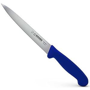 Giesser Since 1776 - Made in Germany - Filleting Knife, Blue, Basic Blue, 18 cm Blade, Non-Slip Grip, Dishwasher Safe, Stainless