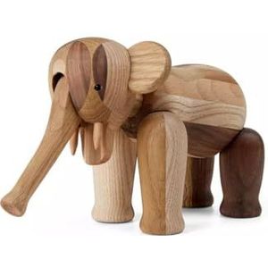 Kay Bojesen Reworked Jubileum Olifant klein 12,5 cm in de kleur gemengd hout