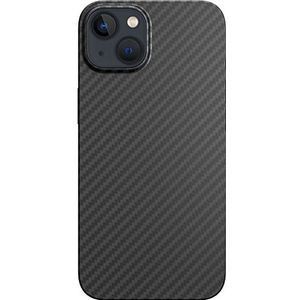 Black Rock - Hoes Carbon Case Ultra Thin geschikt voor Apple iPhone 14 | Aramid telefoonhoes, Fiber Cover, draadloos opladen, Premium (zwart)
