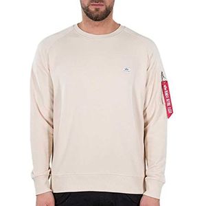 Alpha Industries - Sweatshirt - Jet Stream White - 80% Katoen, 20% Polyester
