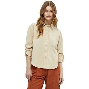 Peppercorn Marniella shirt met lange mouwen, warm zand, S, Warm zand, S