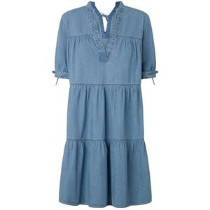 Pepe Jeans Dames Lush jurk, blauw (Denim), XS, Blauw (Denim), XS