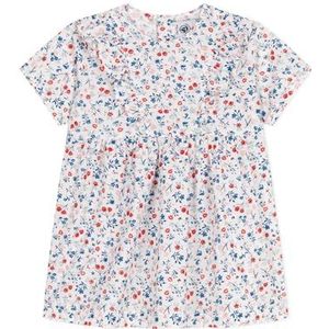 Petit Bateau Babyjurk met korte mouwen en, wit/meerkleurig., 6 Maanden