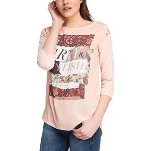 edc by ESPRIT T-shirt voor dames, roze (nude 685), L