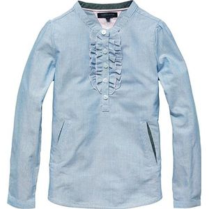 Tommy Hilfiger Cameron Blouse voor meisjes, Ocean Blue 485, 12 ans