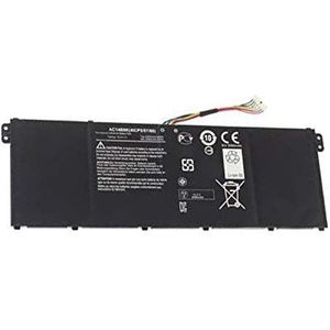amsahr ACRAC14B8K-02 vervangende batterij voor Acer AC14B8K, AC14B18J, KT.0040G.004 zwart