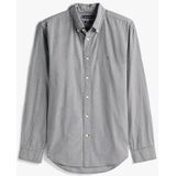 TOMMY HILFIGER Overhemd 'Flex'  donkergrijs / wit