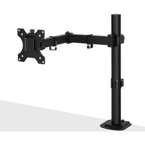 Lindy 40710 Individueel verstelbare monitorhouder, zwart