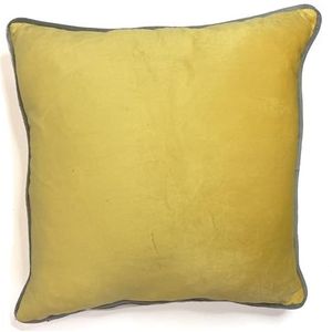 Rapport home Vierkant Omkeerbare Kussenhoes 43 x 43 cm Oker en Zilver