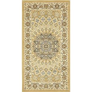 Luxor Living Kendra tapijt, polypropyleen, crème, 80 x 150 cm