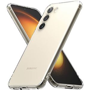 Ringke Fusion Compatibel met Samsung Galaxy S23 5G Case, Anti-Vingerafdruk Doorschijnend Schokbestendig Bumper Hoesje - Matte Clear