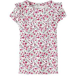 NAME IT Nmfdotta Ss Top voor meisjes, wit (bright white), 92 cm