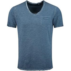 KEY LARGO Heren T-shirt MT SODA New V-Neck, Folkstone Blue (1237), 3XL