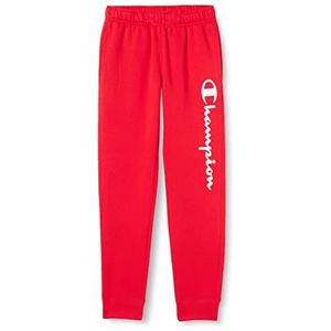 Champion Legacy Authentic Powerblend fleece logo rib cuff trainingsbroek, intens rood, S voor heren