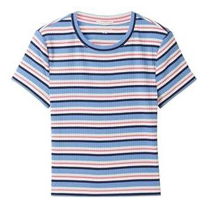 TOM TAILOR T-shirt voor meisjes, 34862 - Blauw Multicolor Streep, 152 cm