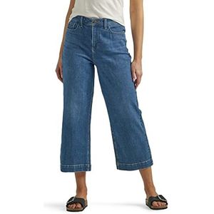 Lee Vrouwen legendarische hoge stijging brede been crop Capri Jean, schaduw sluier, 12 US, Schaduw sluier, 44