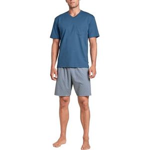 CALIDA Relax Streamline pyjamaset voor heren, Indiaas Blauw, 56