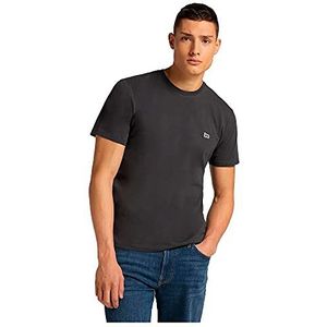 Lee Mens Patch Logo Tee T-Shirt, Washed Black, XL