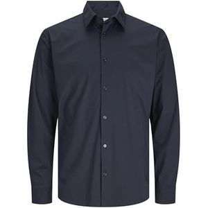 JPRBLAACTIVE Stretch Slim Shirt L/S SN, Zwart/pasvorm: slim fit., L