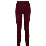 FALKE Dames Broek van onderlaag Warm Long W Ti functioneel materiaal sneldrogend 1 stuk, Rood Merlot 8117, XS