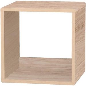 Iris Ohyama, Houten kast / ruimtebesparend / houten plank / opbergeenheid / locker, Eenvoudige montage, eenvoudig en design, Kantoor, Woonkamer - QR Box - QR-34 - LichtBruin