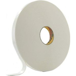 3M 7000111563 PE-schuim tape met acrylaatlijm, 9546, 1,1 mm, wit (verpakking van 16 stuks), 12 mm x 66 m, wit, 18