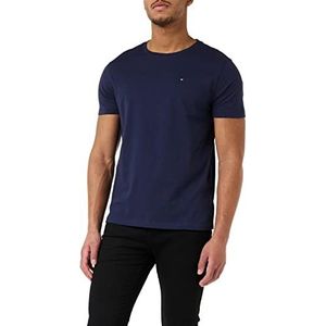 Tommy Hilfiger CN TEE SS S/S T-shirt voor heren, marineblauwe blazer, XXL, marine Blazer, XXL